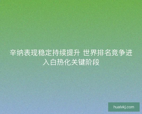 辛纳表现稳定持续提升 世界排名竞争进入白热化关键阶段